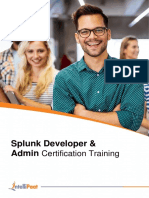 Splunk Developer and Admin Certification Training Brochure