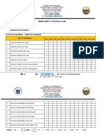 Maintenance Schedule Plan: Division of Siquijor