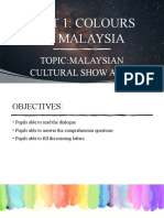 Malaysian Cultural Show Slide