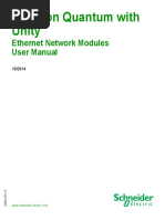 Modicon Quantum With Unity: Ethernet Network Modules User Manual