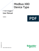 Ethernet Modbus X80 Gateway Device Type Manager: User Manual