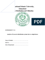 International Islamic University, Islamabad: Power Distribution and Utilization