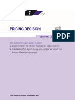 Pricing Decision: After Studying This Chapter, You Will Be Able To