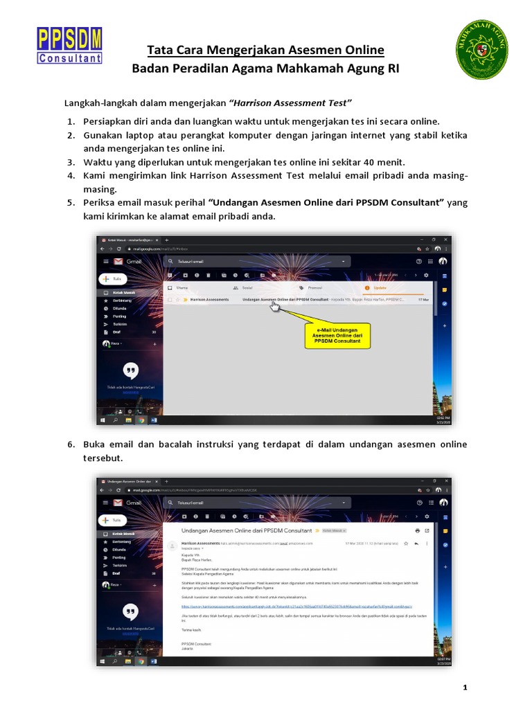 Panduan Mengerjakan Harrison Test | PDF