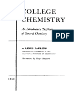 College Chemistry Linus Pauling