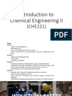 Che221 - Industrial Safety (Hazardous Chemicals and Safety Precautions)
