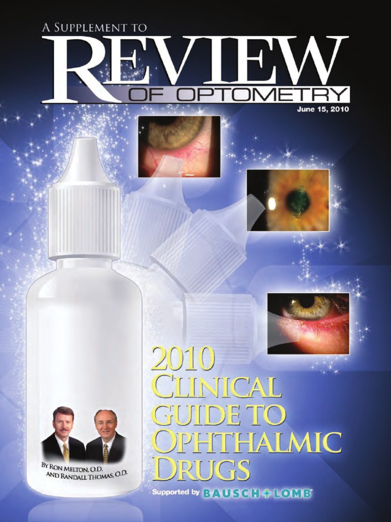 2010 Clinical Guide To Ophthalmic Drugs PDF Optometry