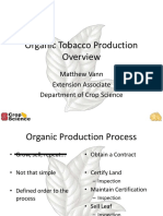 Organic Tobacco Production Overview