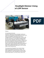 Automatic Headlight Dimmer Using Arduino LDR Sensor