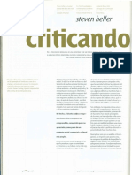 HELLER, S. (1998). “Criticando La Crítica”. en Revista Tipográfica No36. Junio de 1998. Buenos Aires.