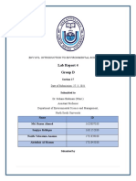 Lab Report 4 Group D: Env107L: Introduction To Environmental Science Lab