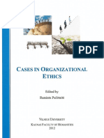 Cases in Organizational Ethics: Edited by Raminta Putait
