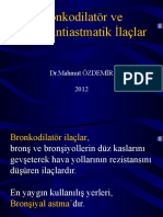 BRONKODİLATÖRLER Ve ASTIM İLAÇLARI-2012