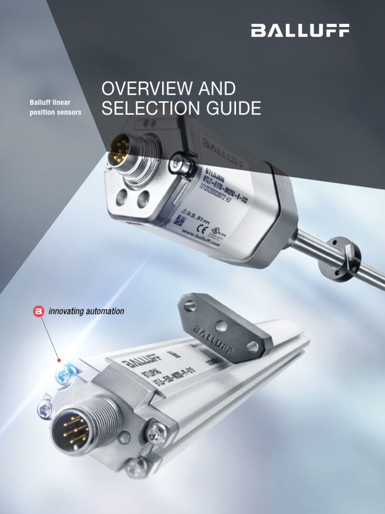 Balluff Linear Position Sensors PDF Usb Waveguide