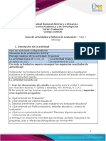 Guía de actividades y rúbrica de evaluación - Unidad 1- Fase 1 - Informar