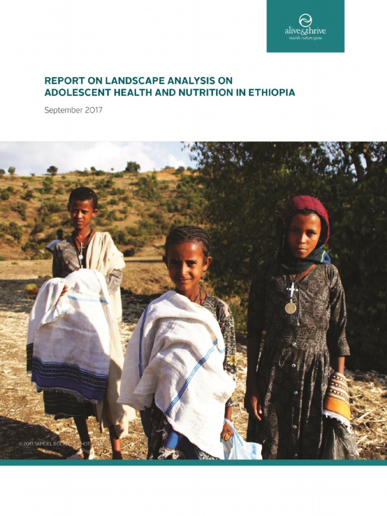Ethiopia Adolescent Report 9 17 | PDF | Obesity | Malnutrition