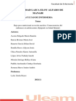 Universidad Laica Eloy Alfaro de Manabi: Facultad de Enfermeria Tema