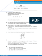 Cbse Class XII Chemistry Board Paper - 2018 Solution: 1. in The Given Complex (PT (En)