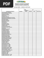 Escala Mensal de Enfermagem | PDF