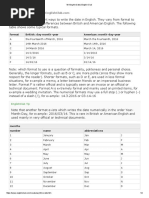 Date Formats and Abbreviations Guide | PDF