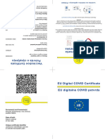 EU Digital COVID Certificate EU Digitalna COVID Potvrda: Surname(s) and Forename(s)