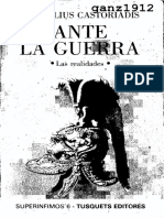 Castoriadis, Cornelius - Ante La Guerra (Las Realidades) (Ocr) (Por Ganz1912)