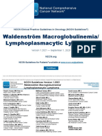Waldenström Macroglobulinemia/ Lymphoplasmacytic Lymphoma