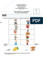 Q2 - FIRST-ASSESMENT Kindergarten