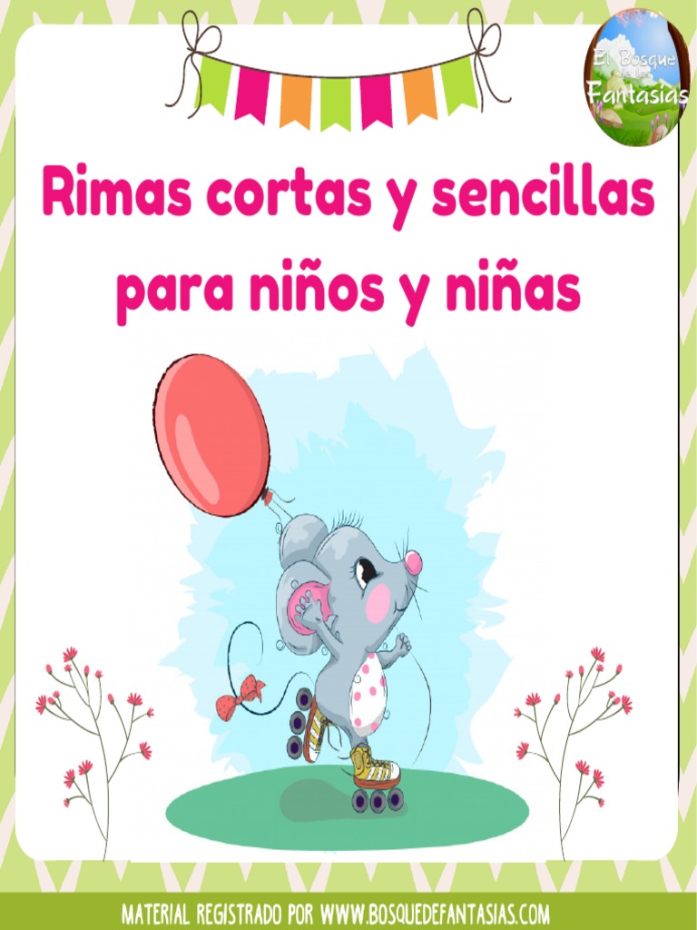 20 Rimas Cortas para Niños | PDF | Cocina, comidas y vino