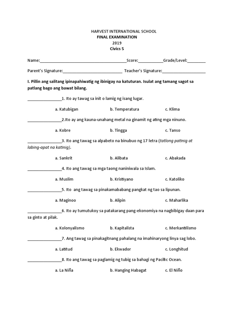 F Civics 5 | PDF