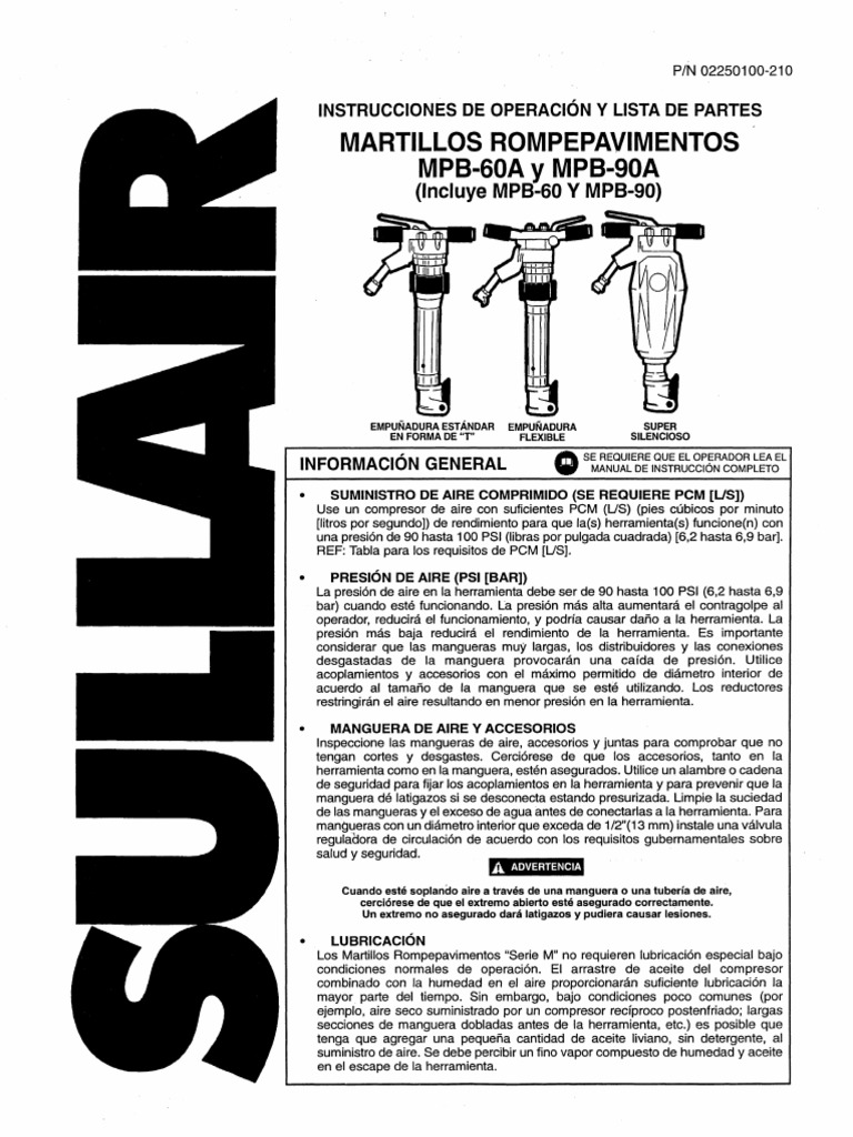PN 02250100-210 MPB60 & 90 A | PDF