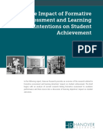 The Impact of Formative Assessment and Learning Intentions On Student-Achievement