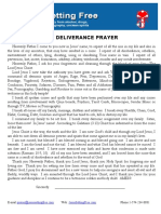 My Deliverance Prayer: E-Mail Web: Phone 1-574-234-8881