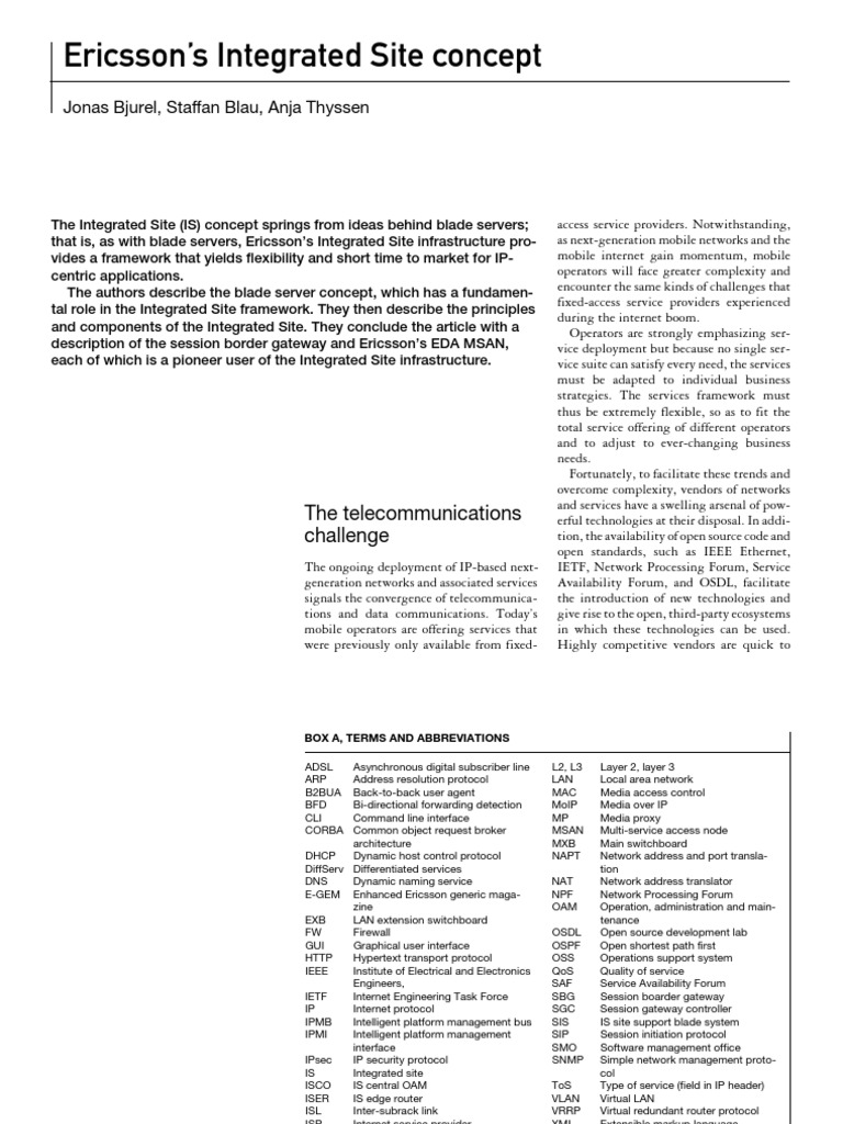 Integrated Site Concept | PDF | Computers