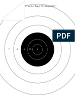 20 Yard Timed or Rapid Fire Target (B-5)