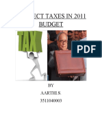 Indirect Taxes in 2011 Budget