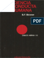 B.F. Skinner - Ciencia y Conducta Humana