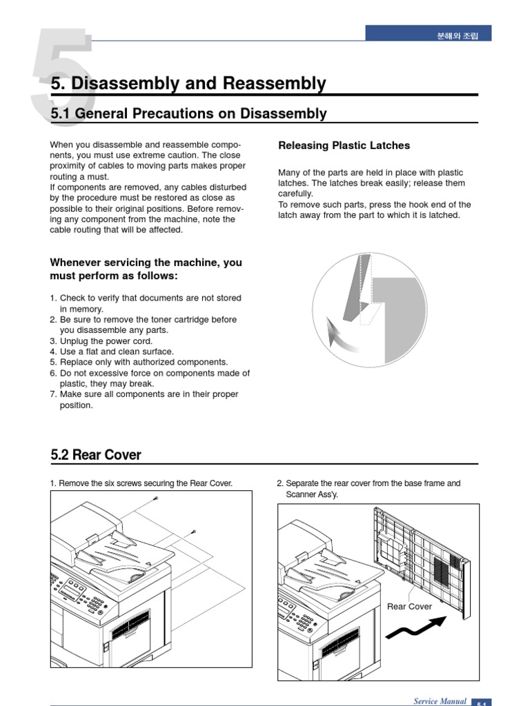 Disassembly & Reassembly | PDF | Image Scanner | Manufactured Goods