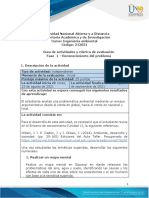 Guía de Actividades y Rúbrica de Evaluación - Unidad 1 - Fase 1 - Reconocimiento Del Problema