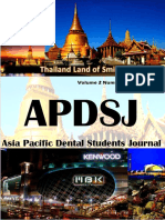 Apdsj: Asia Pacific Dental Students Journal