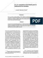 Capacidad y Competencia Del Estado Para La Celebracion de Contratos