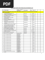 A. Spare Parts List For Banias Power Plant