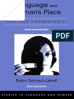 Robin Tolmach Lakoff - Language and Woman's Place. Text and Commentaries