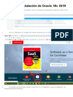 Manual de Instalación de Oracle 18c
