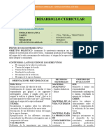 Plan de Desarrollo Curricular: Datos Referenciales