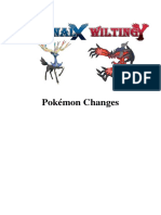 Pokemon Changes