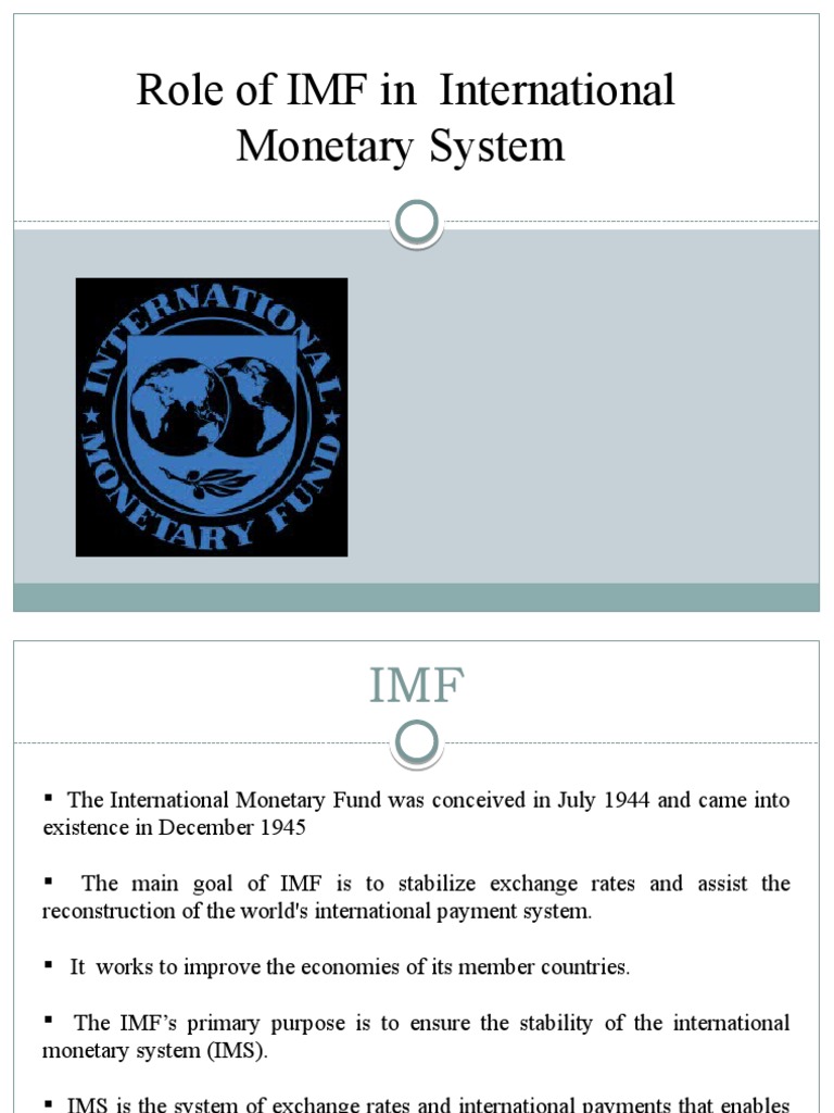 Role of IMF in Global Economy | PDF | International Monetary Fund ...