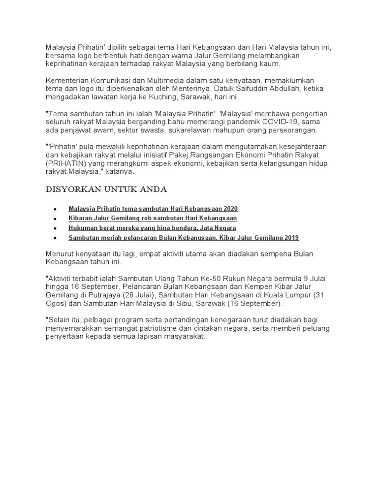 Malaysia Prihatin  PDF