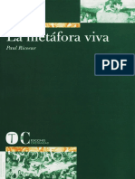 Ricoeur, P. (2001) - La Metáfora Viva. Madrid. Editorial Trotta.