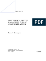 The Ethics Era in Canadian Public Administration